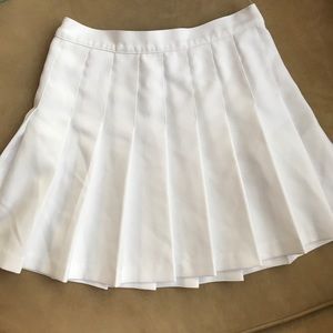 White American Apparel Tennis Skirt